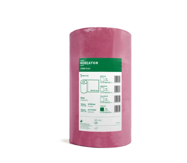 Laveta profesionala de curatare  Clean Max 44 m/ rola  Roz